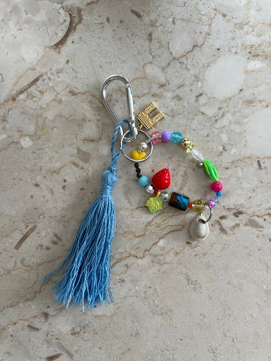 Bag Charm / nyckelring med tofs